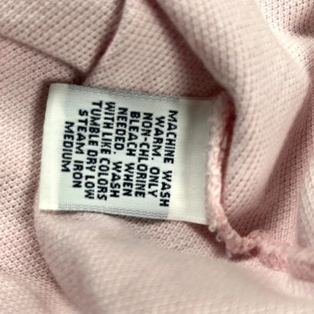 Vintage Polo Ralph Lauren Polo Shirt Mens 2XL Pink Cotton Side Slit Golf